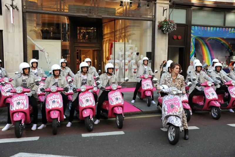 Juicy Couture Regent Street opening 2012