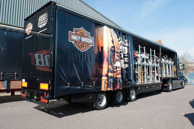 Harley Davidson demo truck