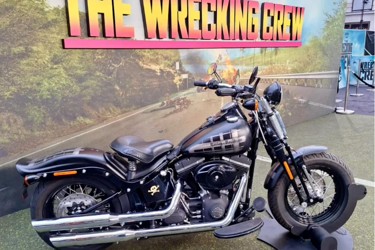 Harley Cross Bones at the Leicester Square UK premier of The Wrecking Crew movie.